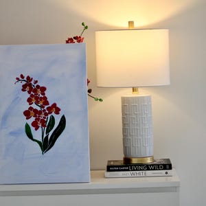 Orchid Painting Floral Wall Art for living room bedroom kitchen and dining area