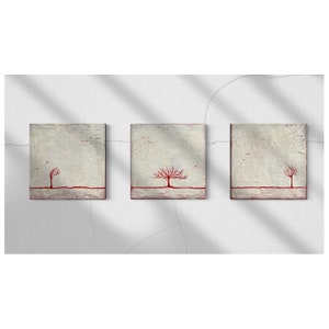 Mini abstract paintings set, Textured art, Original paintings, Aesthetic Decor