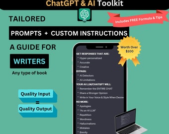 AI & ChatGPT Toolkit for Book Writing: Personalized Guide for writers to Master the use of AI with specific Prompts and Custom Instructions