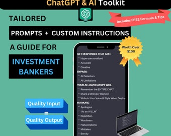 ChatGPT AI-Leitfaden für Social Media Banker: Personalisierte benutzerdefinierte Anweisungen und Anweisungen (Digitaler Download)
