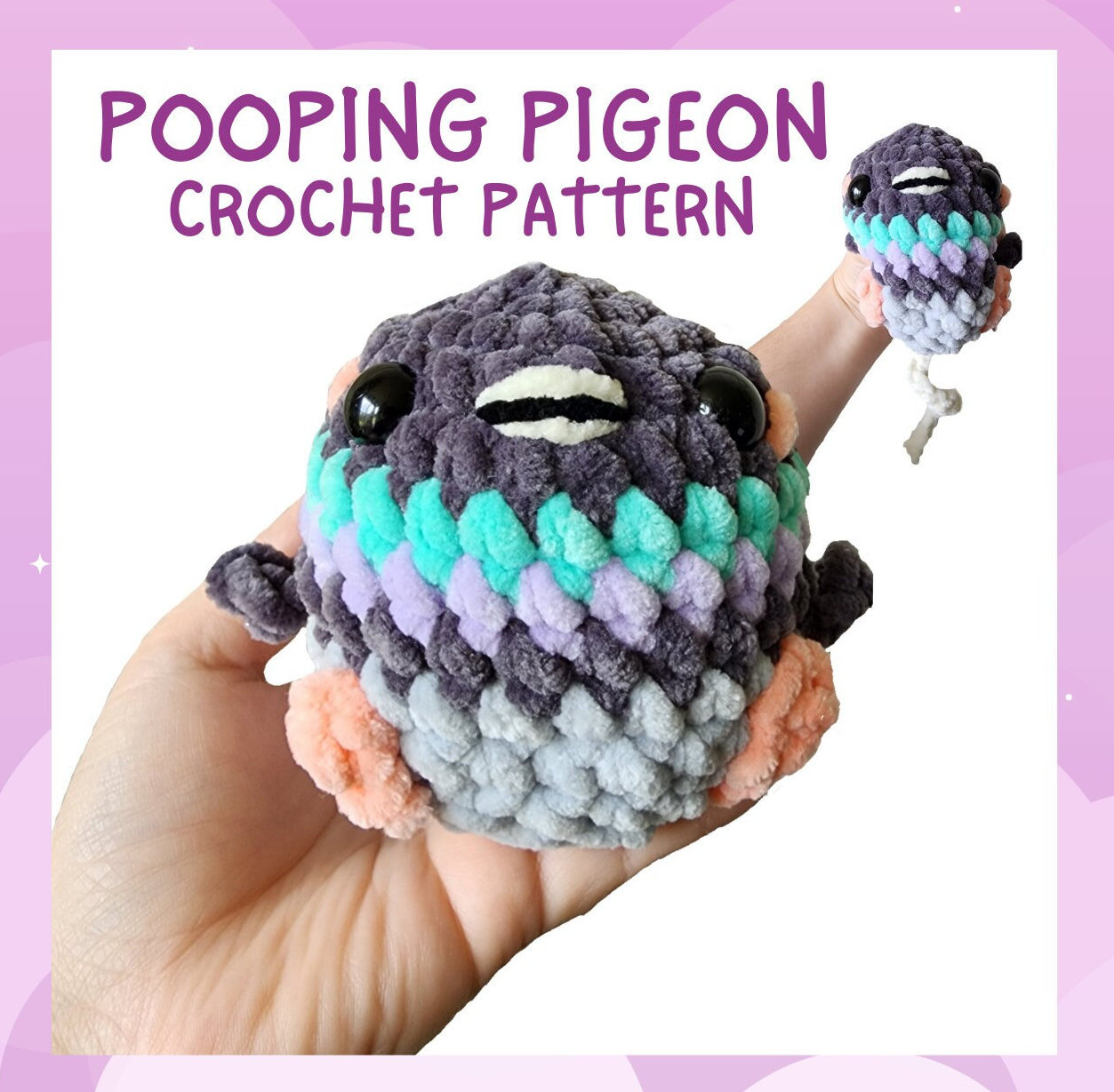 Pooping Pigeon Crochet Pattern PDF *not a Physical Item* - Etsy