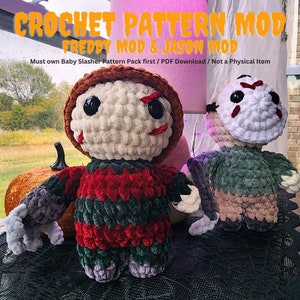 Mod Pack PDF add on for Original Baby Slasher Pattern Instant Download,  Halloween Crochet Pattern, Amigirumi