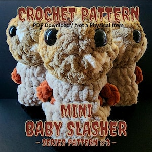 PDF * MINI * Slasher Series Pattern #3 Crochet Pattern, Instant Download, Halloween Crochet Pattern, Amigurumi, Slasher