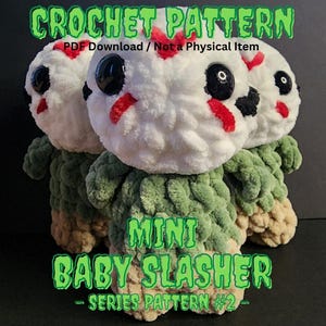 PDF * MINI * Slasher Series Pattern #2 Crochet Pattern, Instant Download, Halloween Crochet Pattern, Amigurumi, Slasher