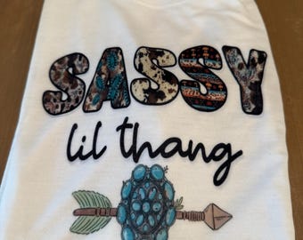 Camiseta Sassy lil Thang Talla S para adulto