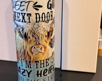 Vaso térmico Crazy Heifer de 20 o 30 onzas