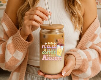 Café mais d'abord, canette en verre transparent de 18 oz