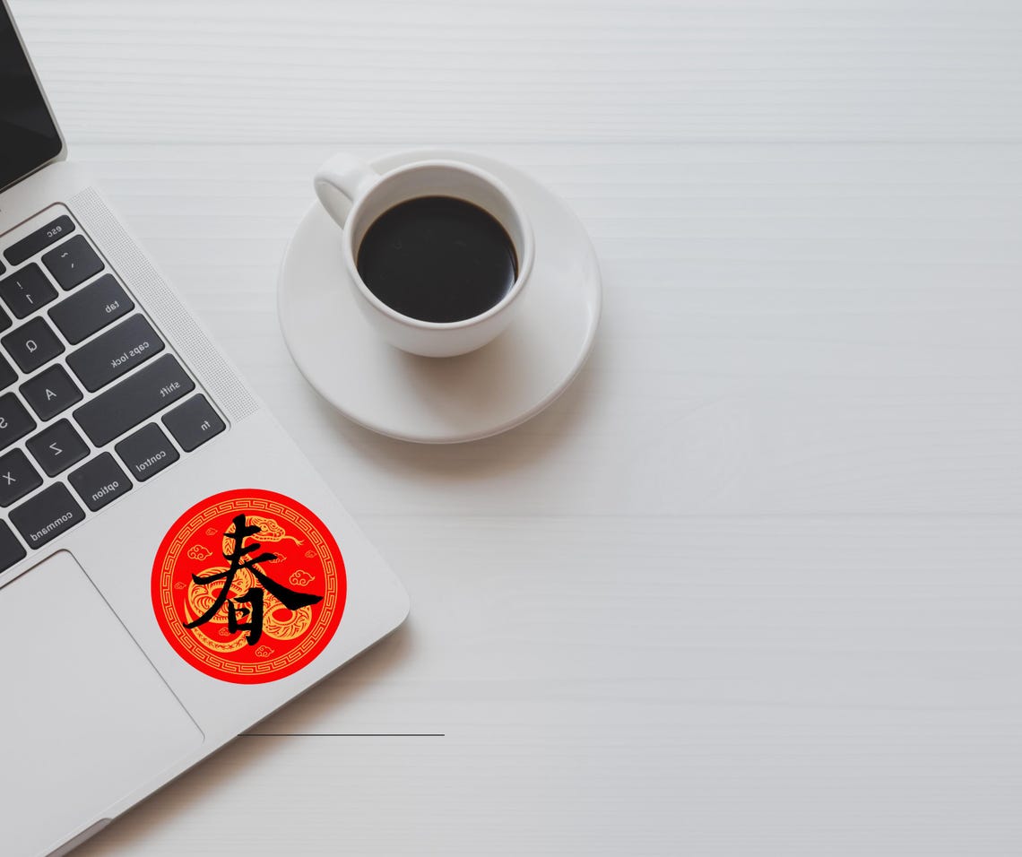 Spring Symbol Stickers|chinese New Year| Chinese Character|chun| Lunar ...