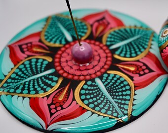 Dot Mandala Incense Stick Holders