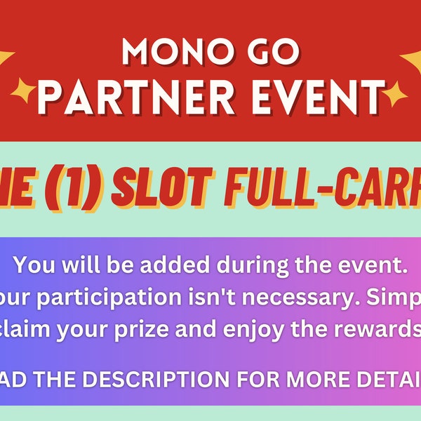 Mnply Go Partner Event 1 Slot Full-Carry