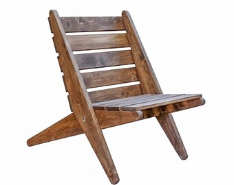 Foldable chair plan - Outdoor garden furniture digital plan. DWG, PDF, blueprint
