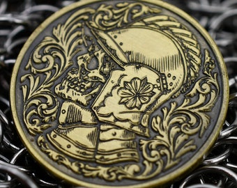 Real Metal Coins With Dragon Design for D&D TTRPGS LARP 