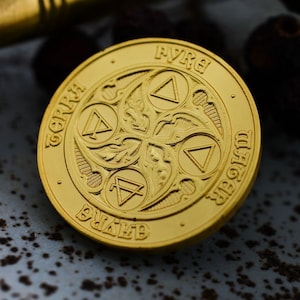 Coin of Alchemy - DnD / RPG 5e DM Roleplay Coin for Tabletop / LARP