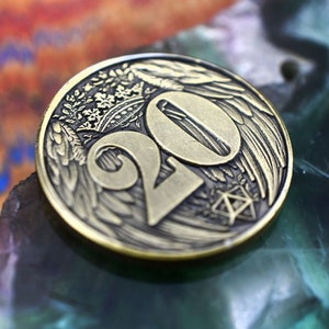 Coin of Criticals - DnD / RPG 5e DM Roleplay Coin for Tabletop / LARP
