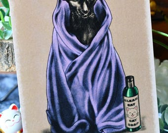 Le chat démoniste - Impression artistique