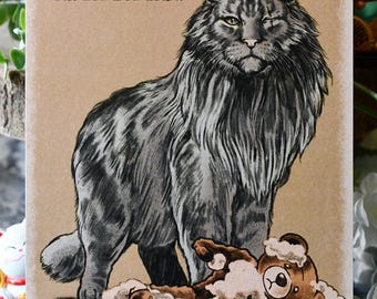 Le chat barbare - Impression artistique