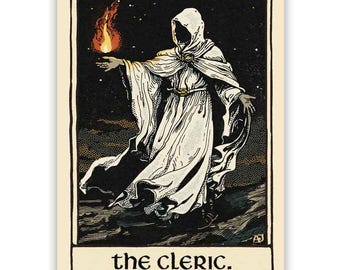 Clerc - Impression d'art - Tarot des rôles