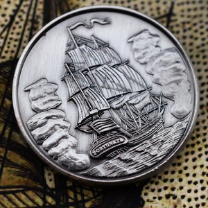 Coin of Siren and Safe Passage - DnD / RPG 5e DM Roleplay Coin for Tabletop / LARP