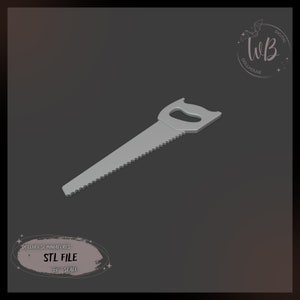 1:6 scale.Miniature hacksaw. Hacksaw for dollhouse. Household tool for dolls. STL Downloadable File for 3D Printing