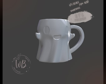 Ghost Cup STL: 1/3 Scale BJD Doll Miniature (Digital Download)