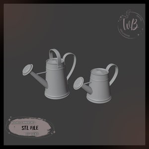 1:6 scale. Watering Can for the Doll House. STL Downloadable File for 3D Printing