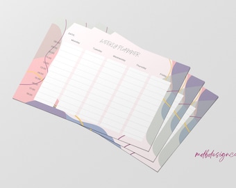 Weekly Planner Printable and pdf digital