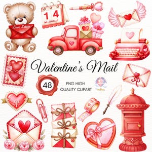 Valentinstag Clipart, Valentinstag Mail Clipart, Valentinstag Brief, Liebe Png, Planer Mädchen Clipart, Postsendung, Herz Png, Liebe Png