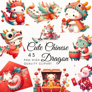 Cute Chinese dragon clipart,Cute dragon clipart,Chinese New Year Dragon Clipart,Chinese Lunar New Year,Dragon for kids,PNG,Commercial Use