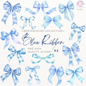 Watercolor Blue Ribbon Clipart,Blue Bows PNG,Coquette,Coquette Bow Designs,Awareness Campaigns,Baby shower,Crafts,Invitation,Digital PNG