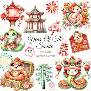 Year of the Snake Clipart,Chinese New Year Clipart,Cute Snake PNG,Lunar New Year Clipart,Zodiac Snake,Christmas Snake,Symbol of 2025 PNG