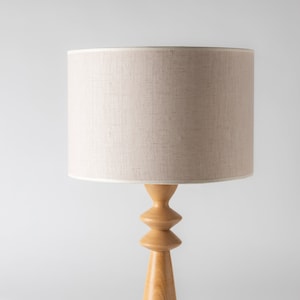 Table Lamp ITHACA | Wood Table Lamp | Bedside Lamp | Wooden Lamp | Beech Wood Base Lamp | Decorative Lamp | Wood Lamp | Wood Lampshade