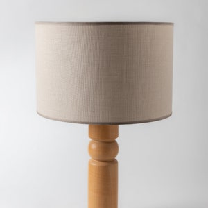 Table Lamp MILOS | Wood Table Lamp | Bedside Lamp | Wooden Lamp | Beech Wood Base Lamp | Decorative Lamp | Wood Lamp | Wood Lampshade