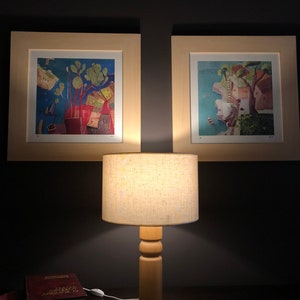 Table Lamp MILOS | Wood Table Lamp | Bedside Lamp | Wooden Lamp | Beech Wood Base Lamp | Decorative Lamp | Wood Lamp | Wood Lampshade