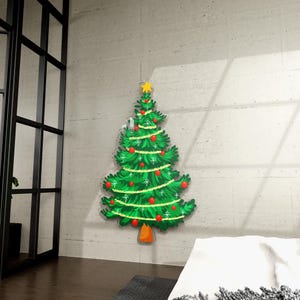 Forest Glow - Decorazione artistica da parete moderna in vetro di qualità, stampe digitali minimaliste, arte in stile boho, vetro acrilico, design da parete personale, boho