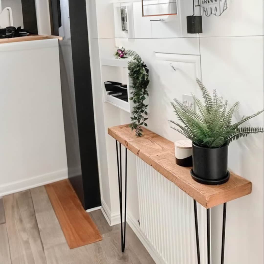 Table Console En Bois Rustique Table De Couloir Avec