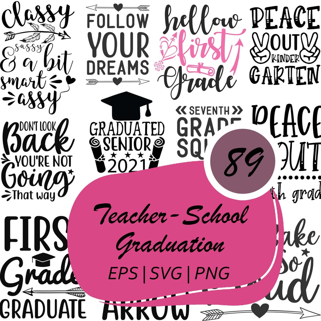 Back to School Svg Teacher SVG Bundle Teacher Quote Svg - Etsy