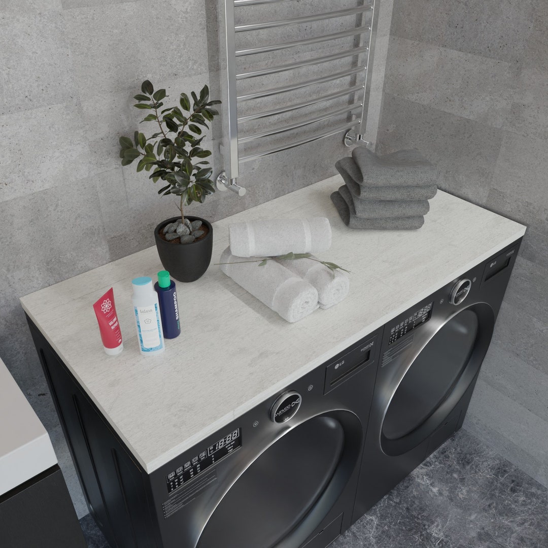 Solid Pine Wood Washer and Dryer Topper Live Edge Countertop Etsy