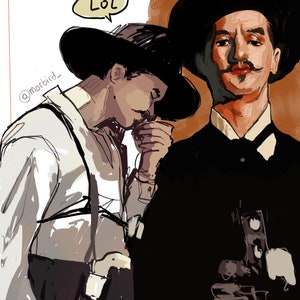 DOC HOLLIDAY, Tombstone 1993, Val Kilmer, Western, movie art, fanart, Tombstone movie, Val Kilmer art,