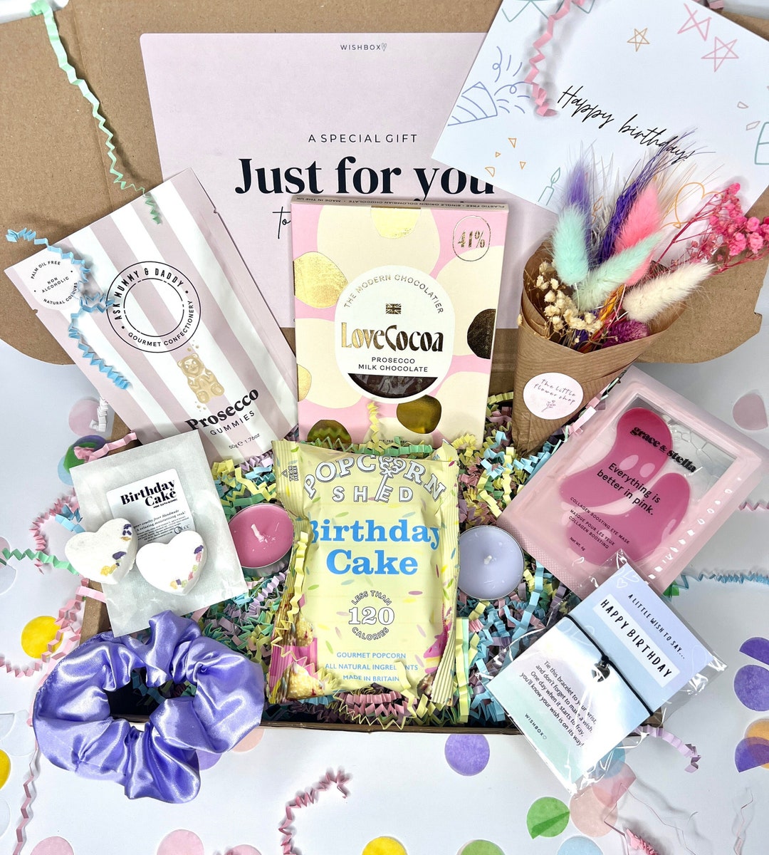Birthday Hamper for Her, Happy Birthday Gift, Spa Gift Box, Self Care