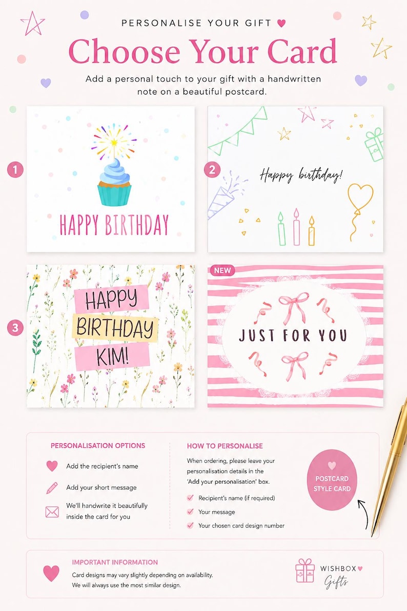 30th birthday card options. Personalised 30th birthday card