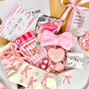Pink Birthday Gift Box for Her, Ladies Birthday Hamper, Birthday Pamper Gift, Spa Gift Set for Women, Girls Birthday Box, Girls Pamper Box