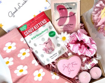 Good Luck Gift Box: Exam Care Package with Socks & Treats, Exams Good Luck Gift for Her, Exam Season Gifts, You Got This Gift, Exam Survival