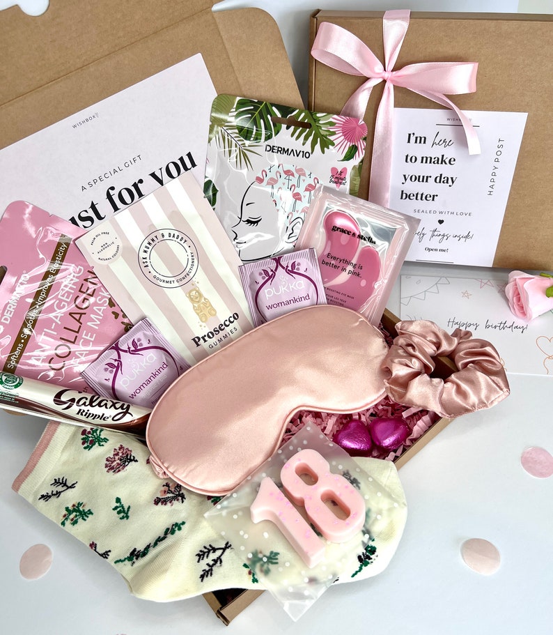 18th Birthday Gift Box: Spa Pamper Hamper for Teen Girl, 18 Birthday Gift Girl, Gifts for 18th, 18th Birthday Gift Box, 18th Birthday Hamper image 2