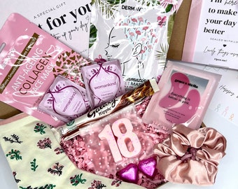 Zuo Bao Kompaktspiegel „Happy 18th Birthday“ – Graviert, Mit Lupe, 6,5 Cm Durchmesser, Geschenkbox