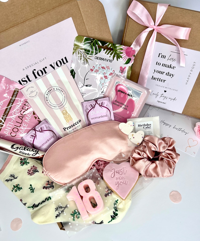 18th Birthday Gift Box: Spa Pamper Hamper for Teen Girl, 18 Birthday Gift Girl, Gifts for 18th, 18th Birthday Gift Box, 18th Birthday Hamper Ultimate 18th Gift