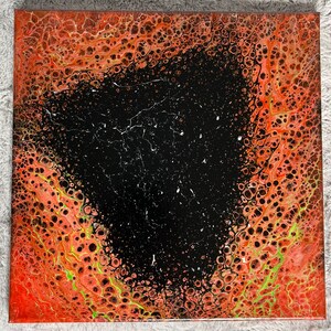 12x12&#39;&#39; | Acrylic Pour Painting | Original wall art on canvas