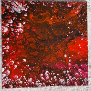 12x12&#39;&#39; | Acrylic Pour Painting | Original wall art on canvas