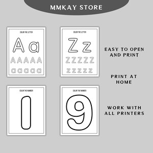 Printable Preschool Learning Kit, Alphabet & Numbers Worksheets ...