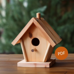 The Hummingbird - DIY-vogelhuispakket: creëer het droomhuis van je gevederde vrienden! Vogelhuisje PDF Bouwplannen DIY Home Project Vogelhuisje