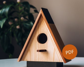 The Nightingale - Kit de casa para pájaros DIY: ¡Crea la casa de ensueño de tus amigos emplumados! Pajarera PDF Planes de construcción Proyecto de hogar DIY Caja para pájaros